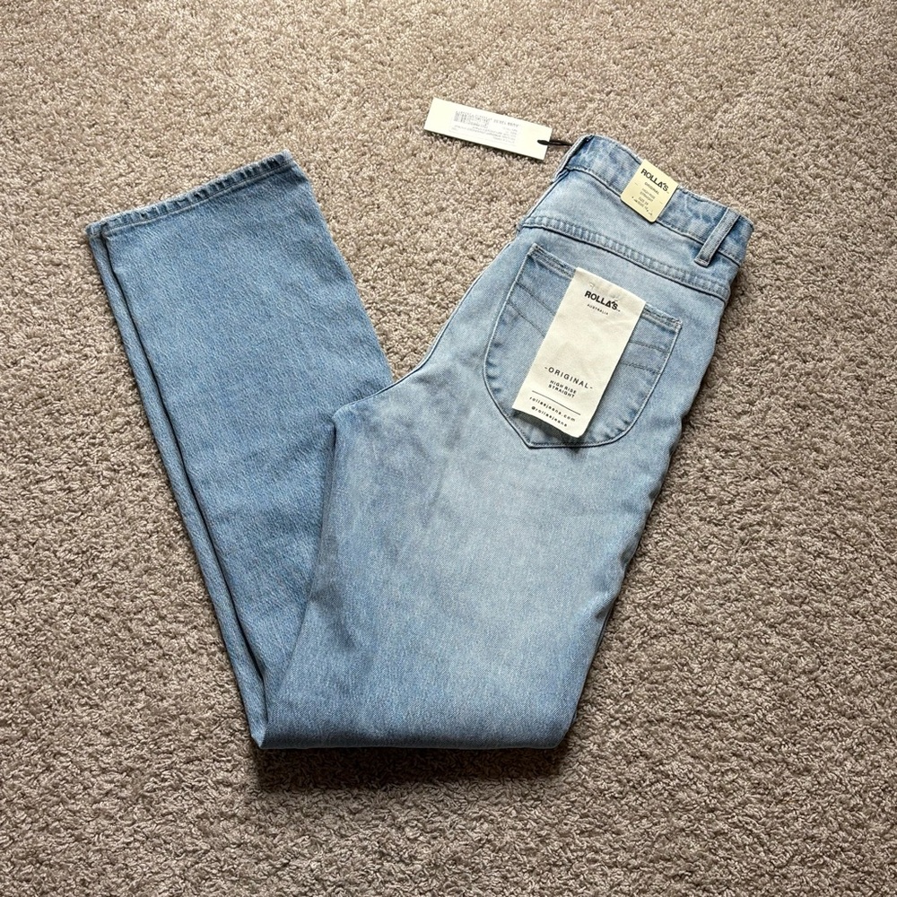 ROLLA'S Light Blue Straight Leg Jeans